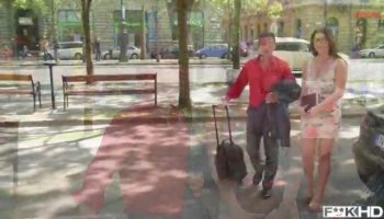 Three for one...she must be a pro!